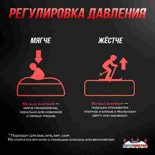 Надувная подушка «RedLine» для фристайла и экстрим-прыжков 30×11×4,5 м