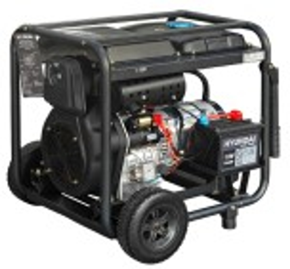 Электростанция дизельная с воздушным охлаждением HYUNDAI DHY 10000LE-T открытая