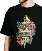 Футболка Hardlunch оверсайз Burger черная