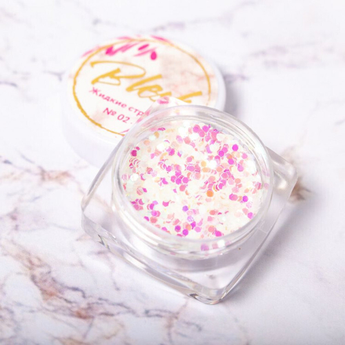 Blesk, Дизайн для ногтей "Жидкие стразы" №02