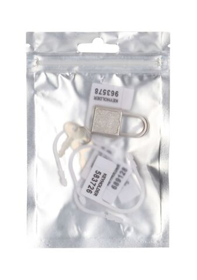 Набор запасных замков для пояса верности из 5 штук с ключиками (Цвет: белый)