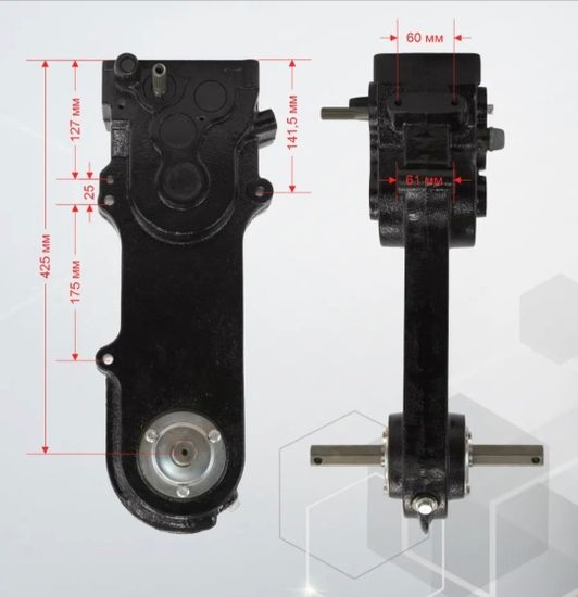 Редуктор в сборе на МКР403 (3 вперед)