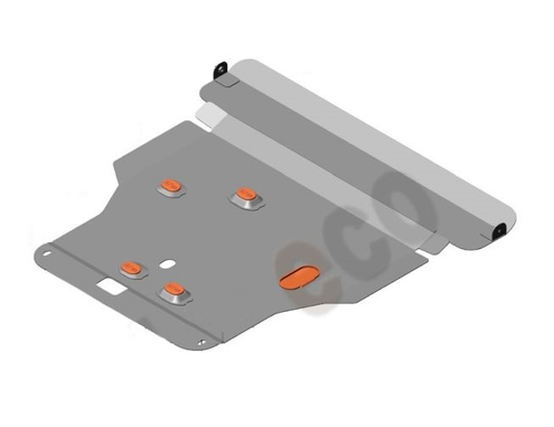 Защита ALFeco картера двигателя и кпп для Mazda Capella 4WD 1997-2002, V-2,0 (сталь 2 мм) арт.ALF1321st