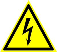 W08 "Опасность поражения электрическим током"