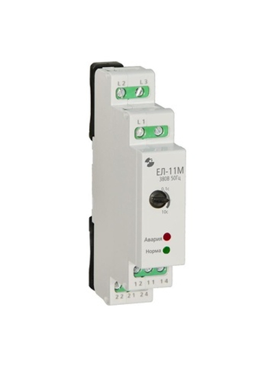 Реле контроля напряжения 3ф ЕЛ-11М УХЛ4 380В 50Гц задержка срабатывания 0.1...10с ток контактов исполнит. реле 5А 2п Реле и Автоматика A8222-77135181