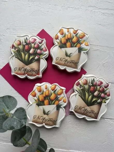 Имбирные пряники на 8 марта вкусный подарок