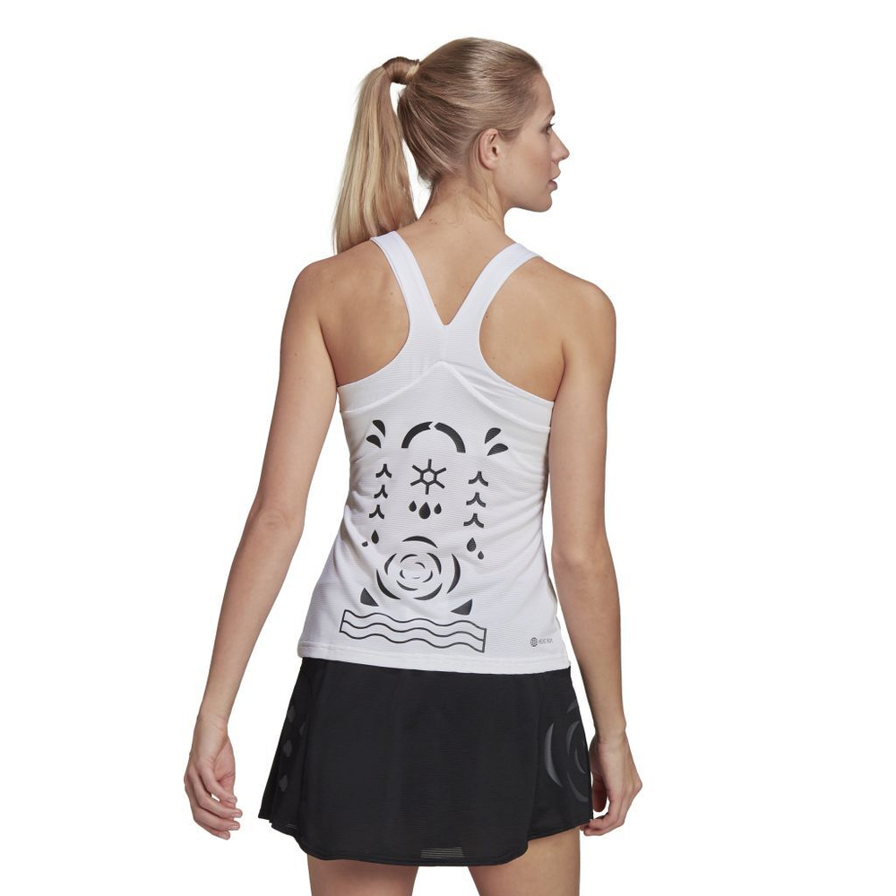 Топ теннисный Adidas Paris Tennis Y-Tank Top W - White