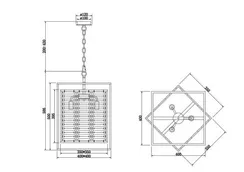Подвесной светильник Тенинг / Tening E14х4 Maytoni mod060pl-04g