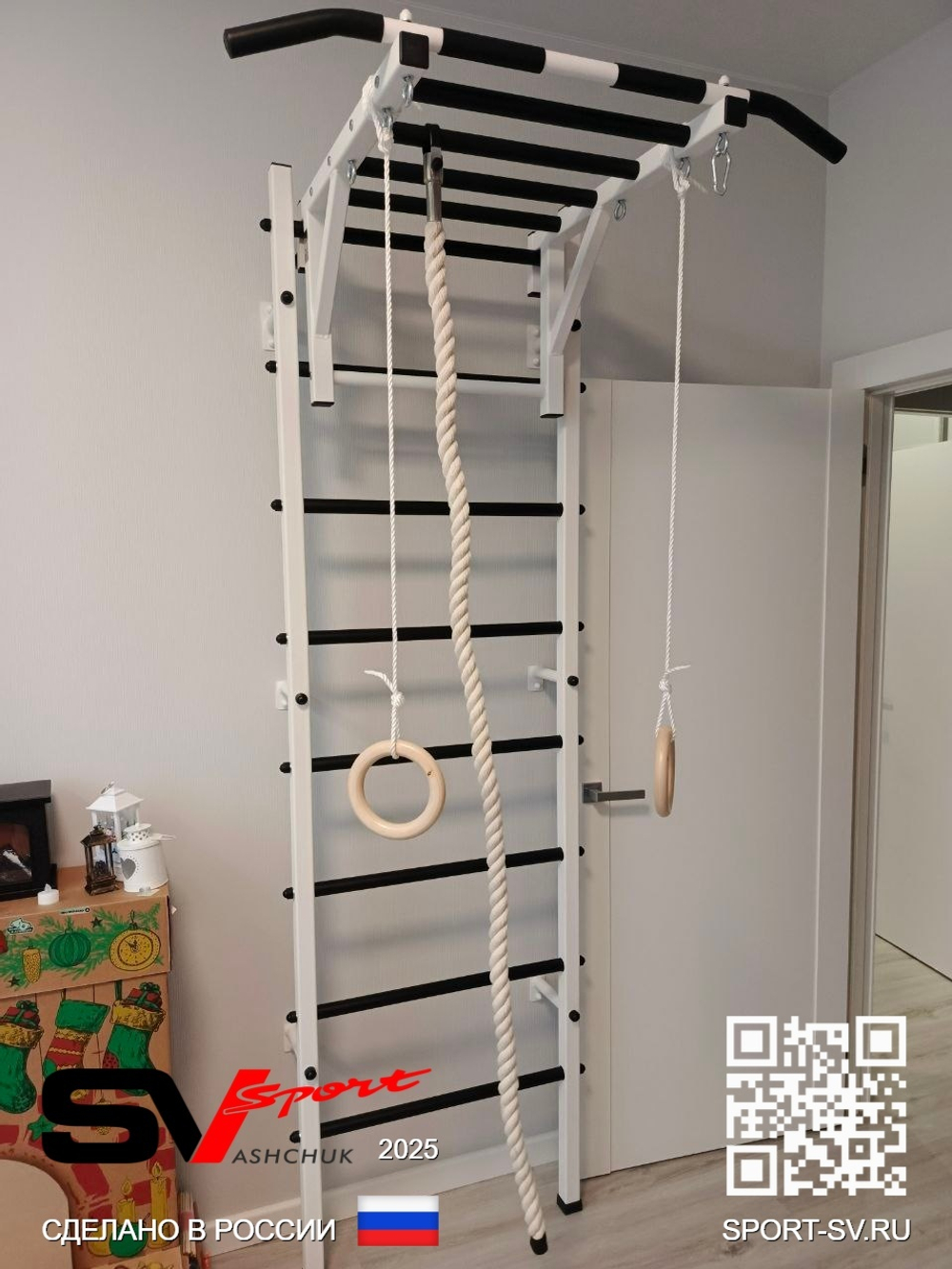 Монтаж шведской стенки Sv Sport в бетонные, кирпичные стены