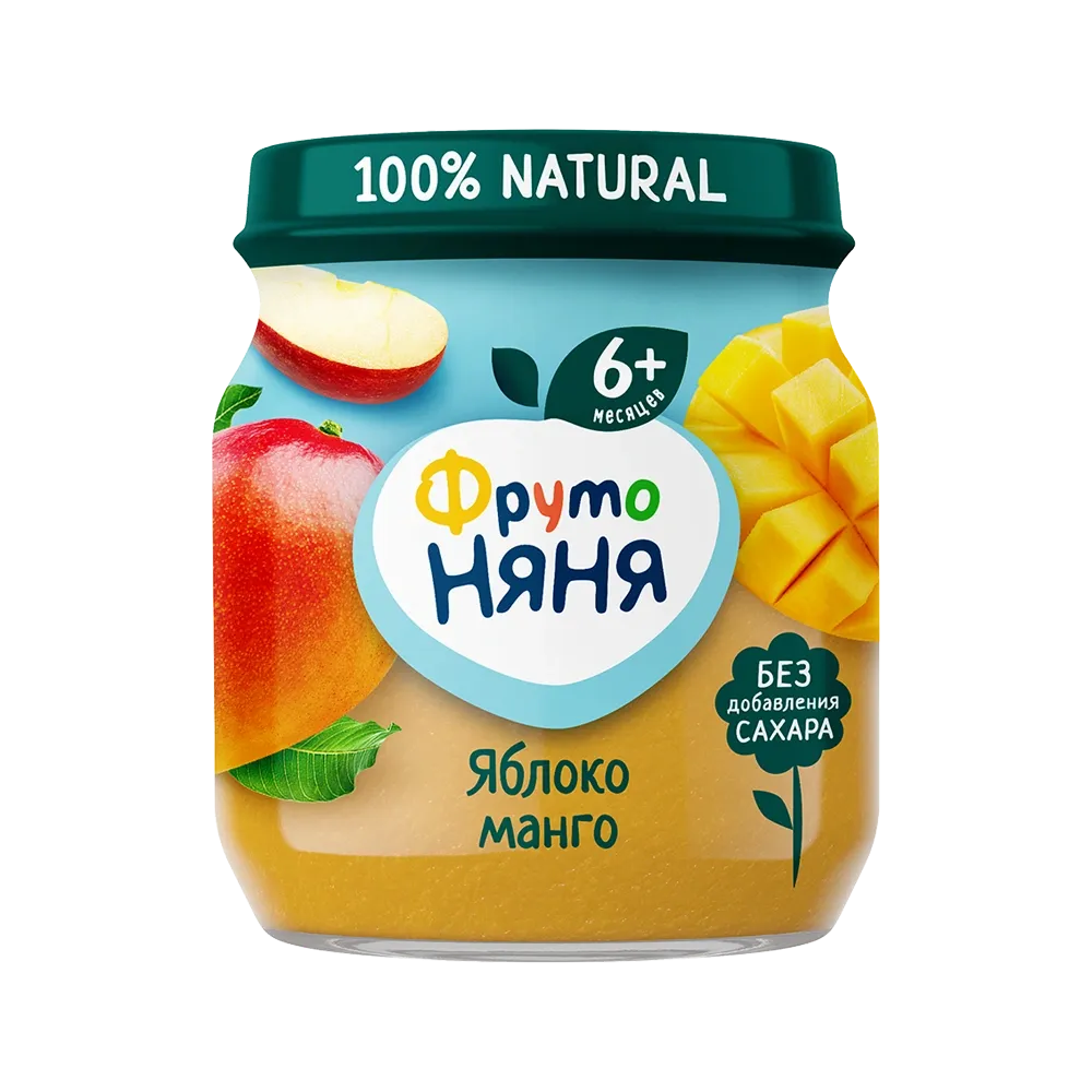 Пюре "Фруто Няня" яблоко и манго 100гр стекло