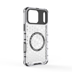 Прозрачный чехол Honeycomb Magnetic Case для iPhone 17 Pro Max