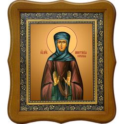 Анастасия Сербская преподобная. Икона на холсте.