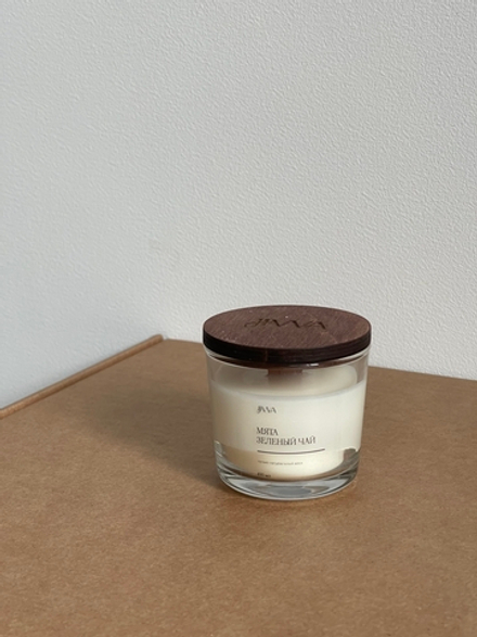 Свеча натуральная ароматическая JIWA 100 мл - Мята-зелены чай