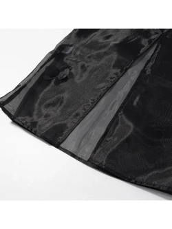 Юбка макси прозрачная