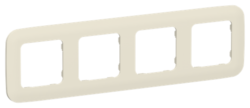 FLITE Рамка 4-местная РУ-4-А-ФлСл сливочный IEK