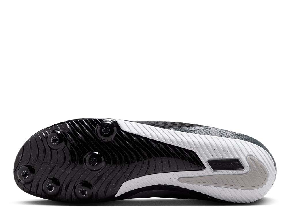 Шиповки беговые Nike Zoom Rival Sprint U Черно-Серебряные