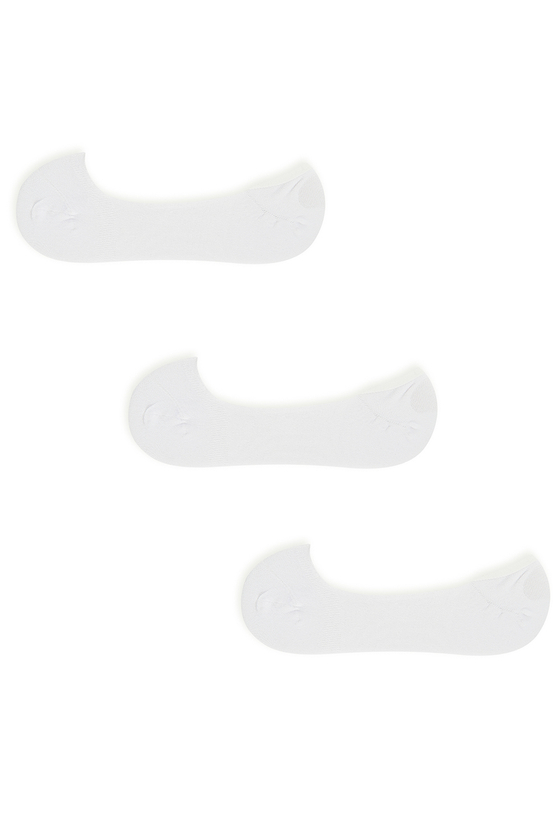 Следки из хлопка 3 пары Белый