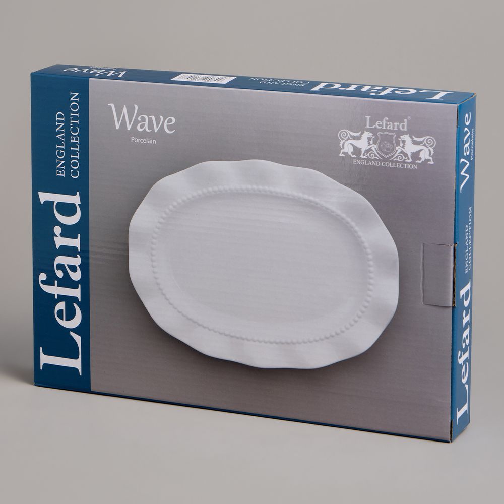 БЛЮДО LEFARD "WAVE" ОВАЛЬНОЕ 30,5*22*3 СМ
