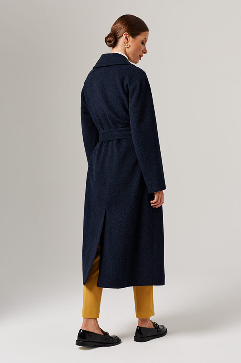 0111 Пальто женское (темно-синий)