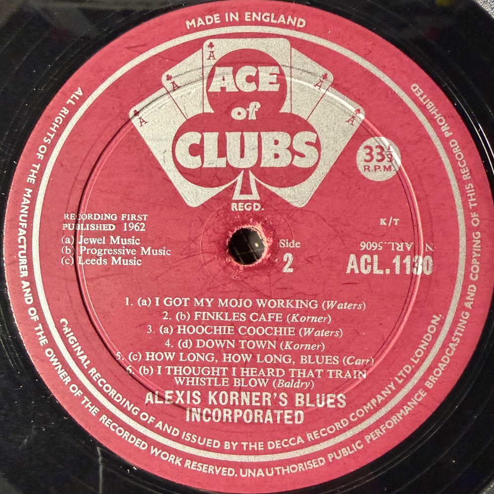 Alexis Korner’s Blues Incorporated* ‎– R & B From The Marquee (Англия 1963г.) Т