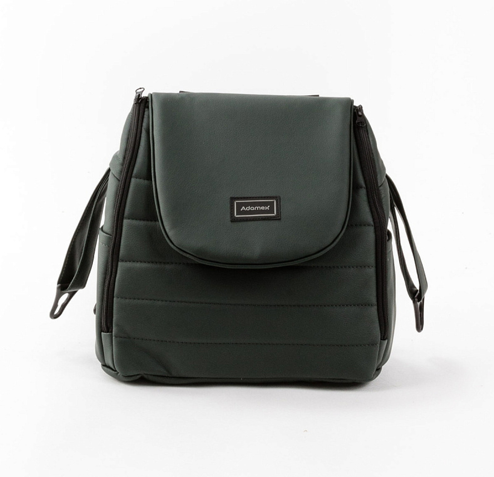 Детская коляска Adamex Locco Light Deluxe 2 в 1 LL-SA29 (Т.ЗЕЛЕНАЯ КОЖА)