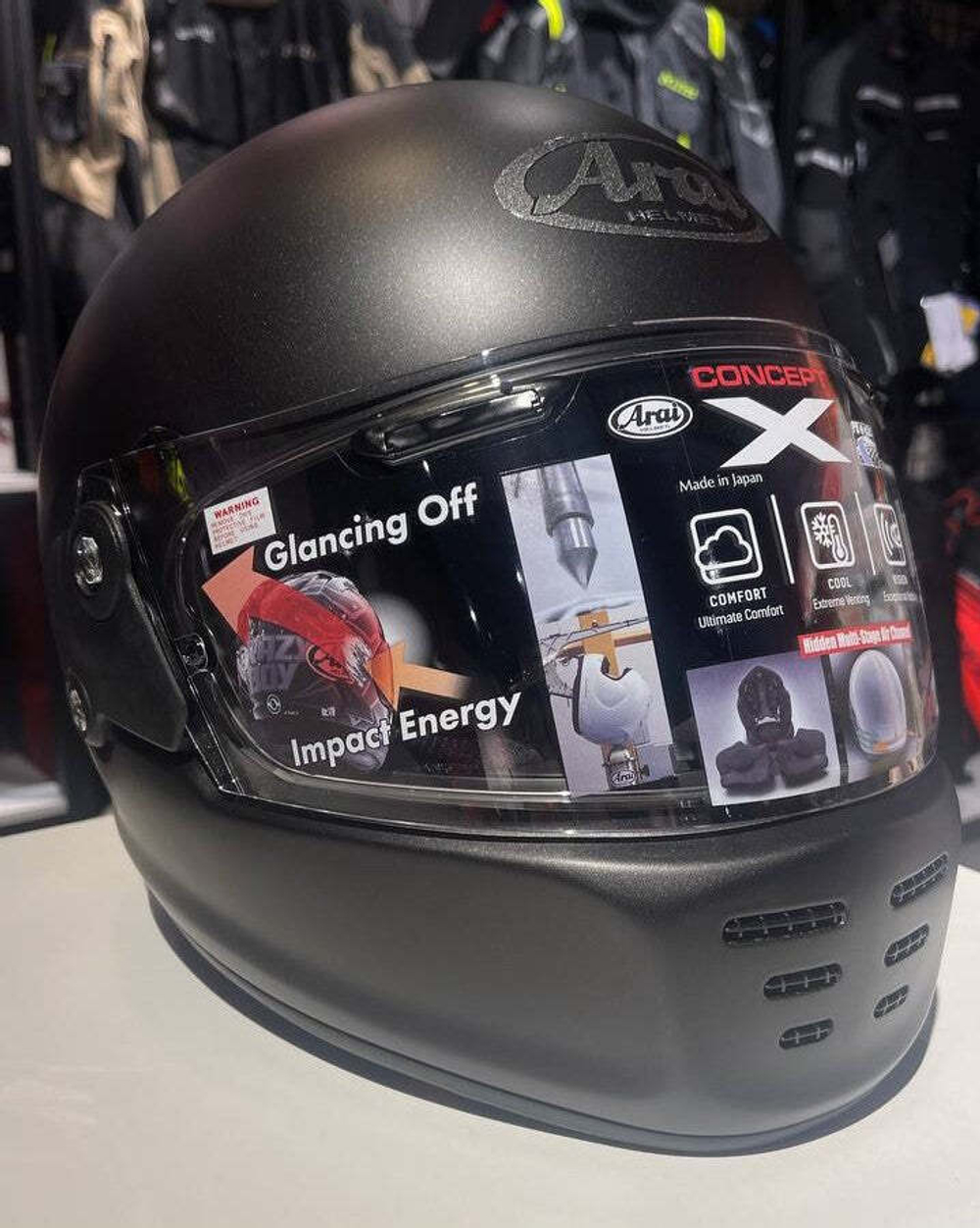 Мотошлем Arai Concept-X, чёрный матовый