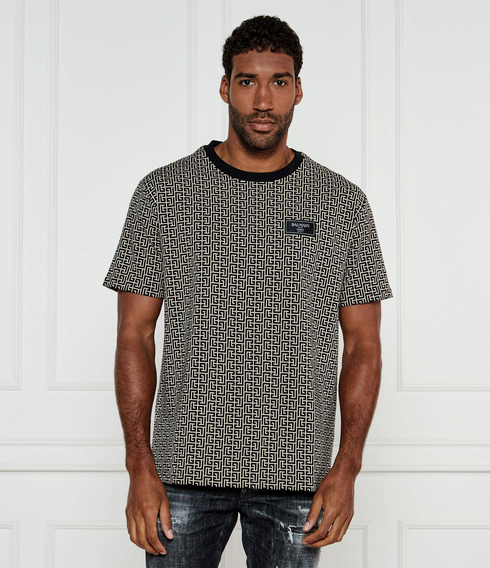 Футболка Labyrinth Balmain - черный(EH1EG010 BC90)