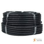 Труба гофр, ПНД с протяжкой d25 мм (75 м) черная EKF-Plast