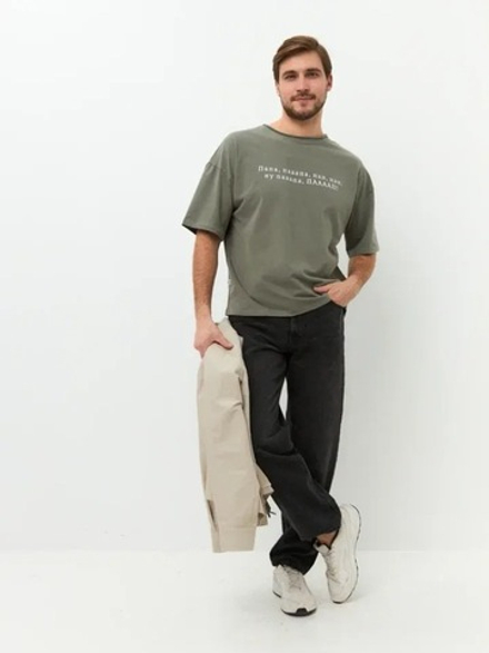 Футболка «Папа», Хаки