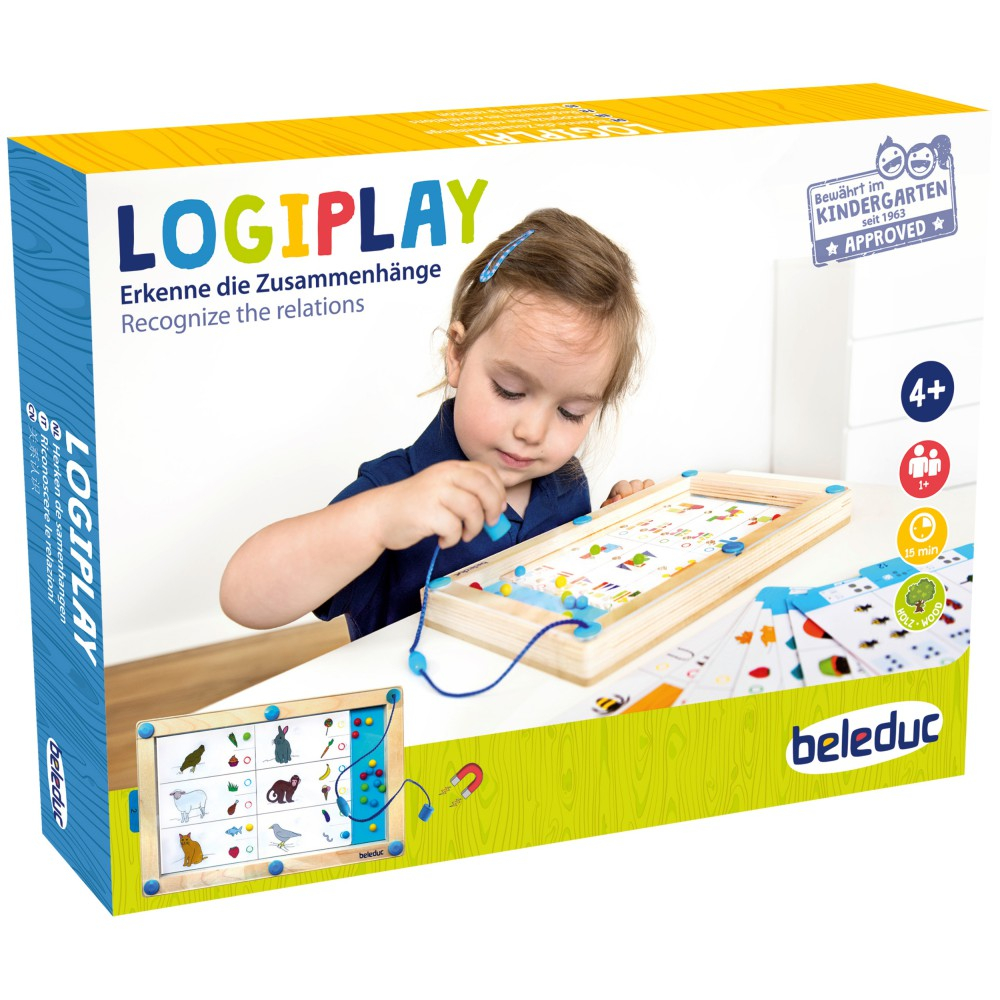 Beleduc - Логическая магнитная игра LogiPlay + 18 карт заданий 21070