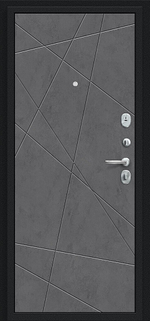 Граффити-5 Букле черное/Slate Art 205*96 левое