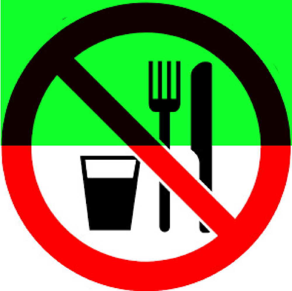 Р30 "Запрещается принимать пищу"