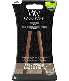 Песок и прибрежное дерево, палочки для ароматизатора в авто, WoodWick