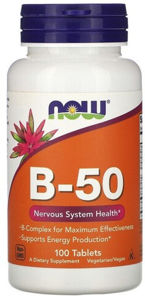 NOW B-50 100 капсул