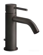 Смеситель для раковины Gessi 316 Flessa, на 1 отверстие, с донным клапаном, цвет Black Metal Brushed PVD