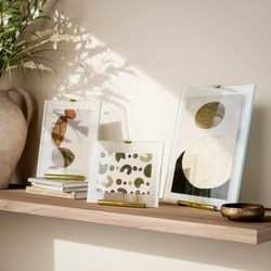 Фоторамка Flute, 26х30 см, латунь