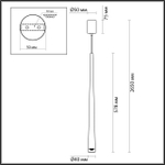 4352/5L ODL Светильник LED 1*7Вт 3000К 220В IP20 MIDCENT