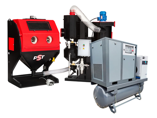 Пескоструйная камера с компрессором