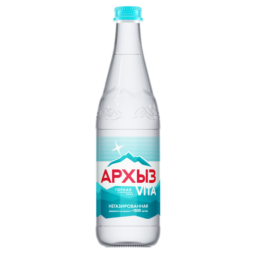 Архыз Vita горная природная вода 0,5л стекло негаз