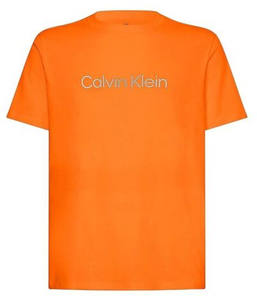 Мужская теннисная футболка Calvin Klein PW SS T-shirt - Оранжевый