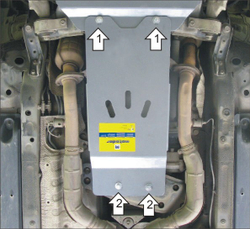 Защита КПП. 5 мм, Алюминий. для Lexus GS 350 2008-2012, Lexus GS 350 2012-2020, Lexus GS 300 2005-2008 MOTODOR.35010