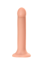 Телесный фаллос на присоске Silicone Bendable Dildo XL - 20 см. (Цвет: телесный)