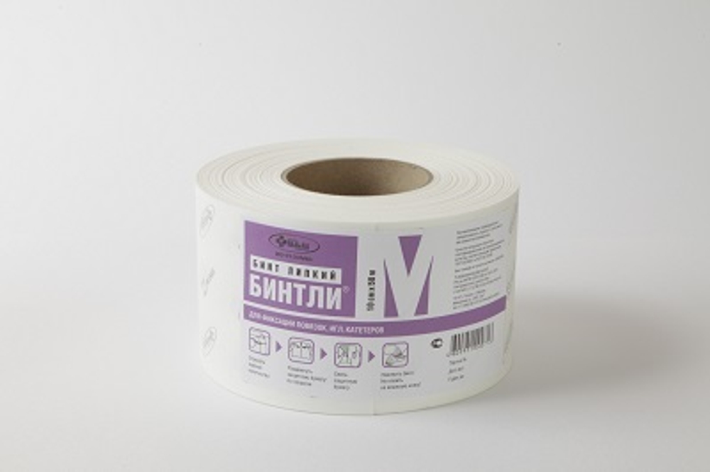 Бинт липкий Бинтли М 10см-50м