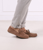 Кожаные мокасины driver_mocc_sdl BOSS BLACK - коричневый(50485520)