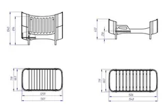 Детская кровать-трансформер Lolly Kids Мари с маятником продольного качанния + увеличение Черная