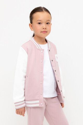 жакет  для девочки  КР 302675/розовый лед