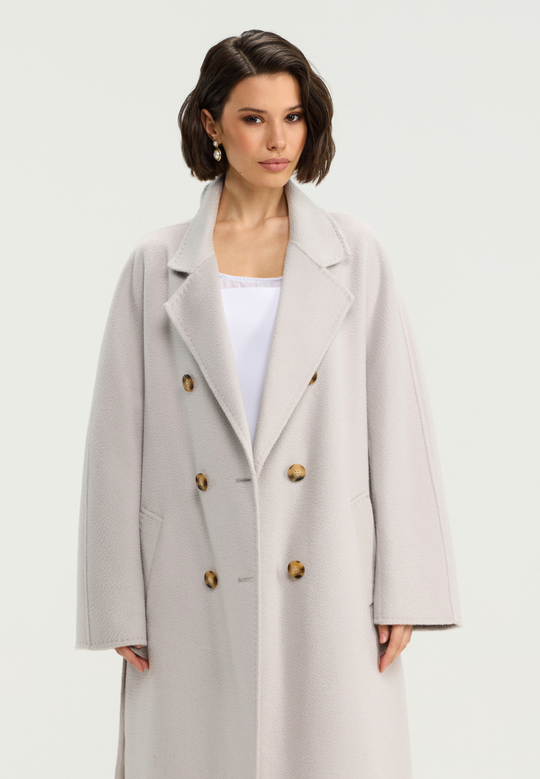 Пальто из кашемира и шерсти Double face