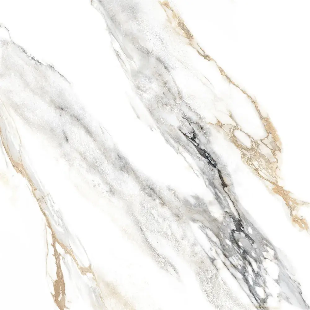 Керамогранит Alma Ceramica GFU57ARS04R Arabesco 57x57 серый / белый глазурованный матовый под мрамор