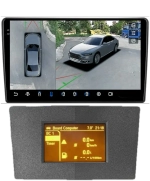 Магнитола для Opel Astra H (перенос БК вниз, серая) - FarCar BX9-360-7382S монитор 9.5" 2K QLED на Android 13, 6Гб+128Гб, CarPlay, 4G SIM-слот, 4 камеры в комплекте