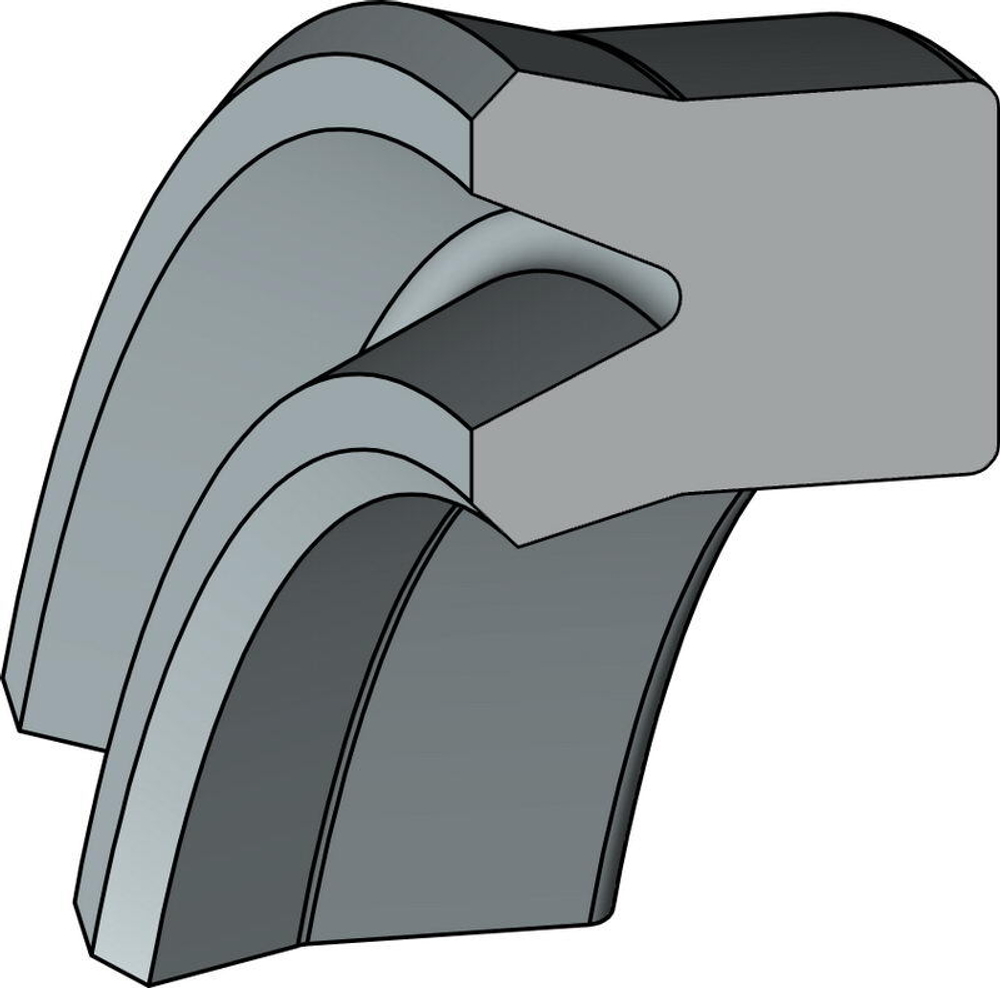 A171-050/8 PU Высокоэффективное U-образное симметричное уплотнение 50-63-6/7